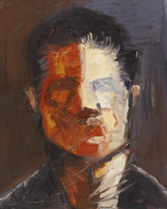 bp z cyklu podobieństwa - Tomasz masionek - portret mężczyzny, rozmyta twarz