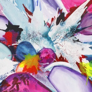 szeptanki etery - Michał jamioł - abstrakcja, żywe, jaskrawe kolory