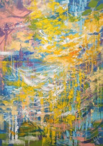 fale słoneczne - Nadia sitnikova - abstrakcja, żywe i ciepłe kolory