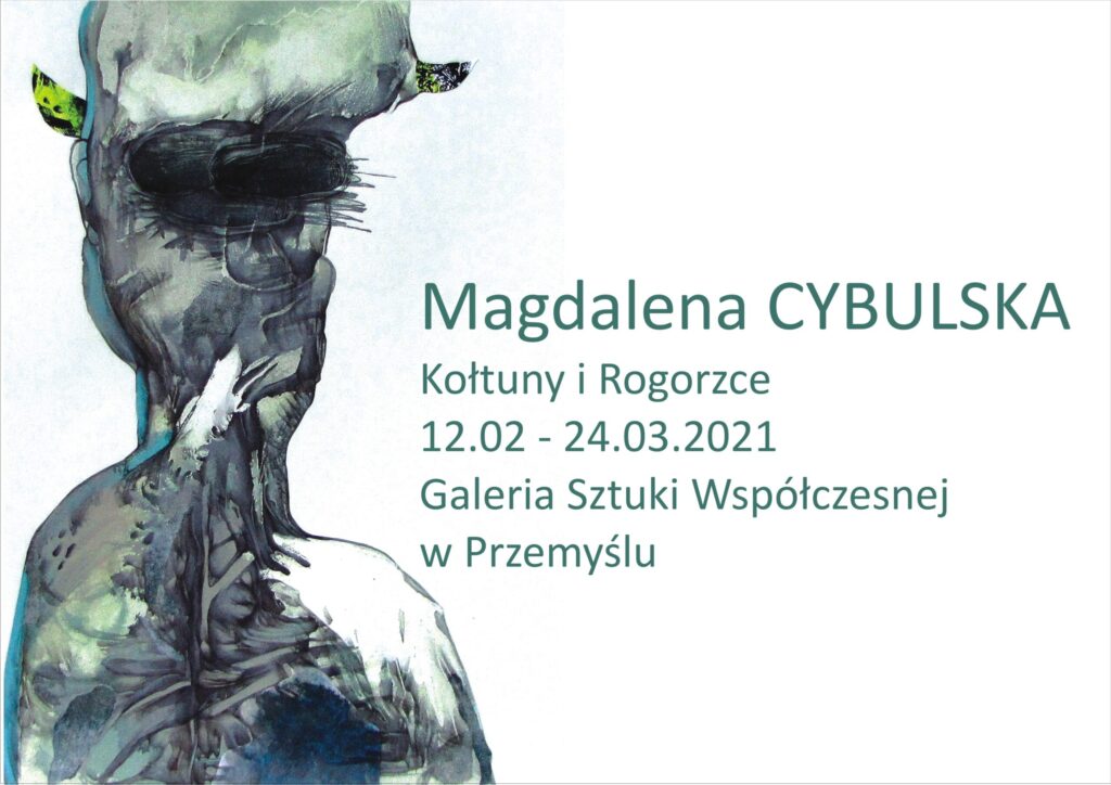 Reklama wystawy Magdaleny Cybulskiej