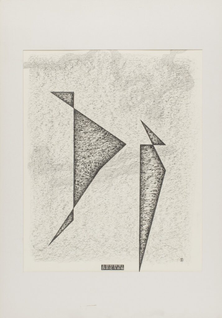 Michał Paryżski - Två (UR System M1B), 1995 - abstrakcyjny rysunek geometryczny