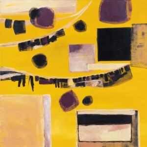 żółty, abstrakcja, Natalia Kozarzewska, pranie