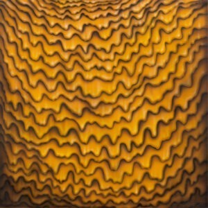Hanna Rozpara, żółty, złoty, abstrakcja