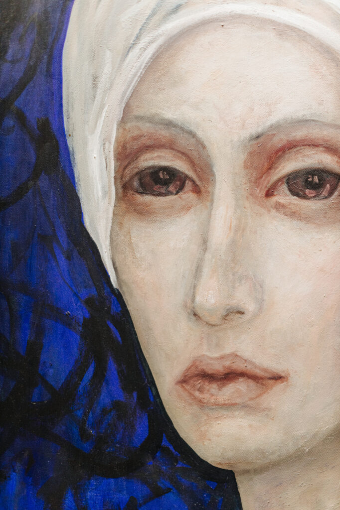 obraz Izy Staręgi - kobieca twarz