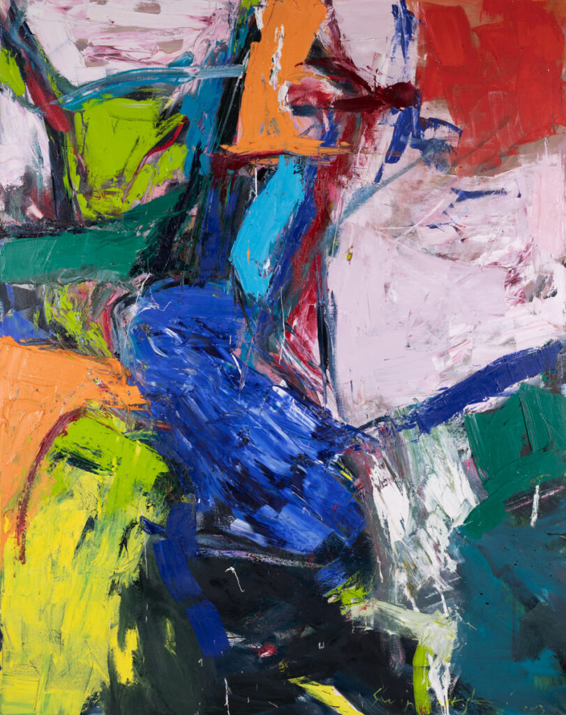 Tadeusz Świniarski, Bez tytułu, 2013 - kolorowa ekspresyjna abstrakcja