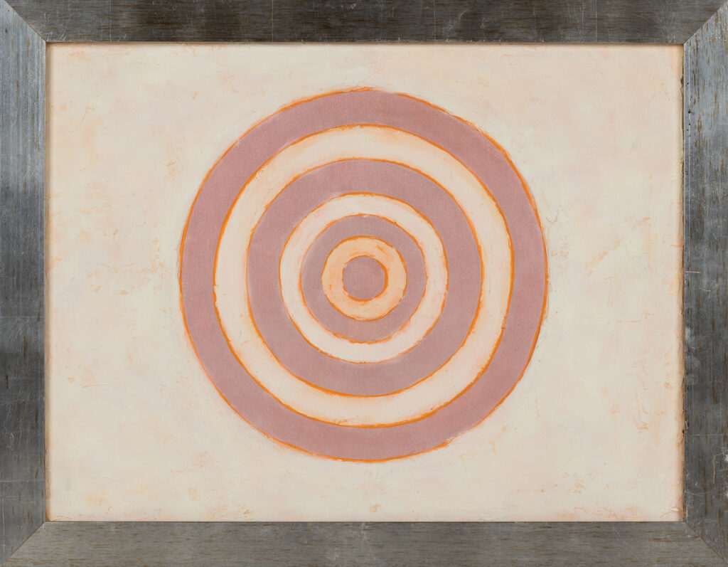 Iwona Stypułkowska - In Spaciorum No A, 1999 - jasna abstrakcja z geometrycznym kształtem