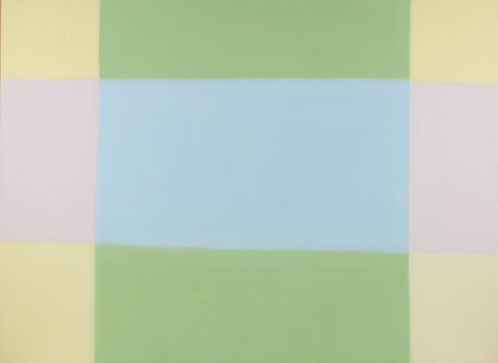 Anna Podlewska - Bez tytułu, 2003 - pastelowa abstrakcja geometryczna