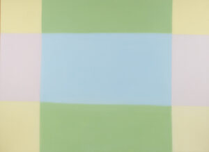 Anna Podlewska - Bez tytułu, 2003 - pastelowa abstrakcja geometryczna