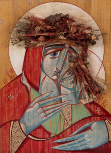 Dmytro Horditsa, Anna Horditsa, Matka Boża - Wspomożycielka Wielkiego Postu, 2021 ikona maryja jezus obraz