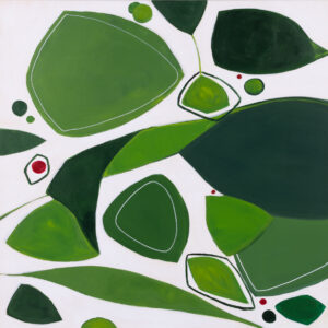 Natalia Kozarzewska - Toskania, 2022 - zielono-biała abstrakcja