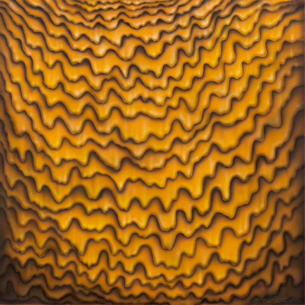 Hanna Rozpara Χολή (Chole), 2021 pomarańczowa żółta abstrakcja