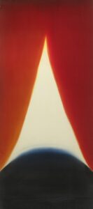 Alina Bloch 4 Cztery Pustynie – Czerwona Szczelina, 2016 światło sztuka na materiale jedwab abstrakcja