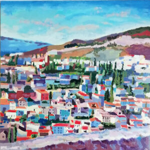 Gabriela Paluch - Andaluzja, 2022 - kolorowy pejzaż z widokiem miasta