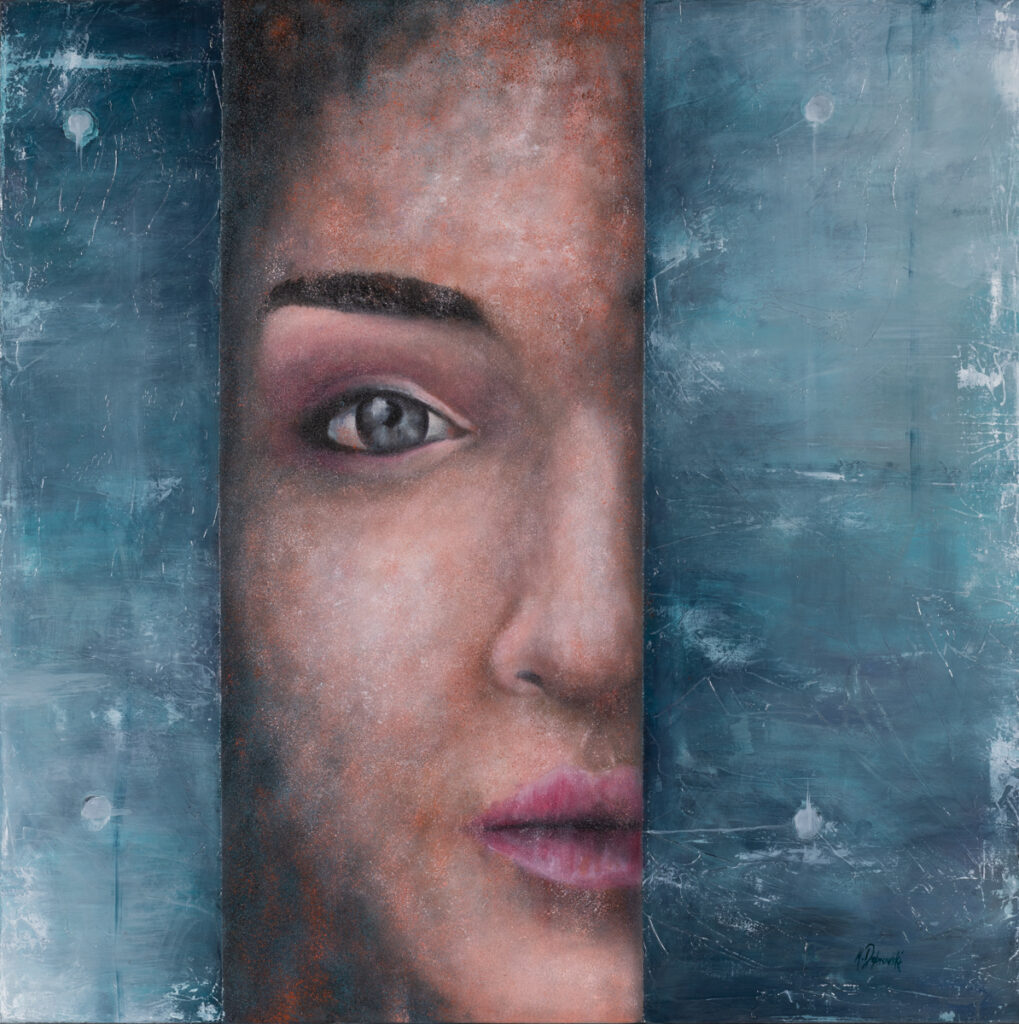 Michał Dąbrowski Special Selfie 3, 2022 portret kobieta oko niebieski błękitny tajemniczy portret dziewczyny