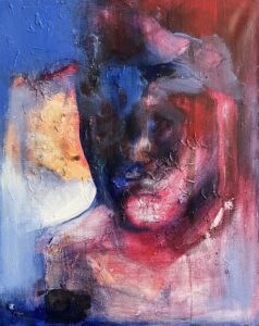 Nadiia Shepitchak Heat, 2022 portret abstrakcyjny ekspresjonizm postać twarz głowa