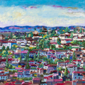 Gabriela Paluch, Latem w Andaluzji, 2023 – kolorowy obraz z widokiem miasta