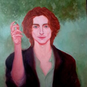 Aleksandra Milczarek Welcome to my Garden, 2023 – portret timothee chalamet call me by your name obraz portret mężczyzny