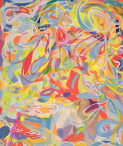 Anna Jarzymowska, Oczyszczenie Świątyni, 2023 - kolorowy obraz, abstrakcja