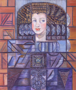 Olga Stanisławska, Naszyjnik Infantki, 2023 - portret kobiety stylizowany, Velasquez